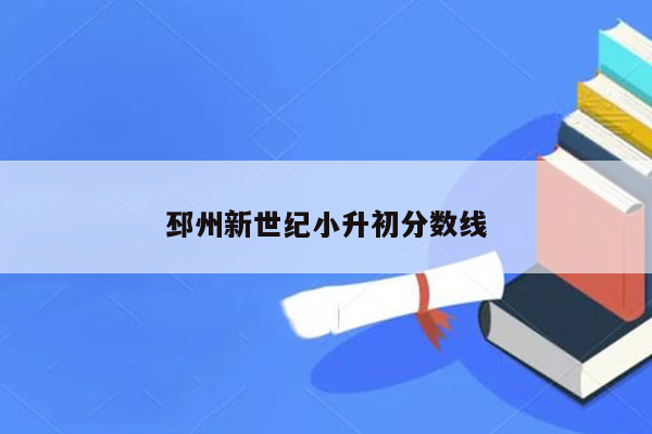 邳州新世纪小升初分数线