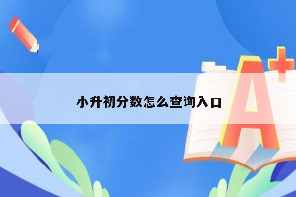 小升初分数怎么查询入口