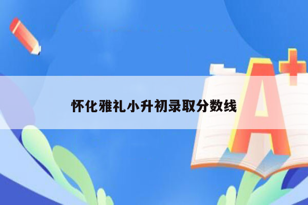 怀化雅礼小升初录取分数线