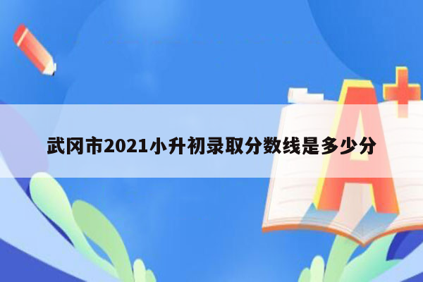 武冈市2021小升初录取分数线是多少分