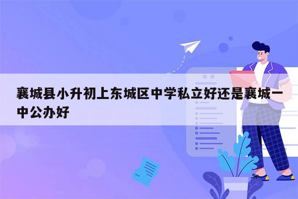 襄城县小升初上东城区中学私立好还是襄城一中公办好