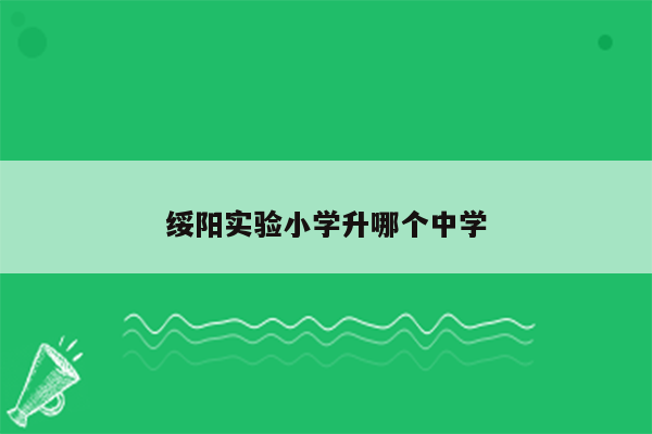 绥阳实验小学升哪个中学