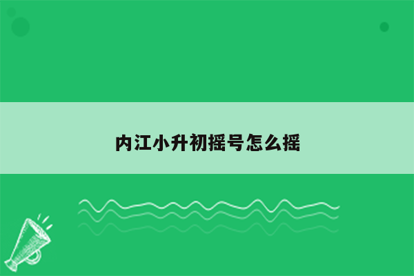 内江小升初摇号怎么摇