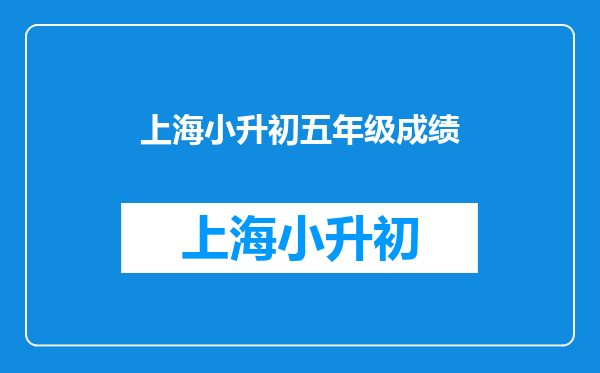 上海小学五年级升初中在上海公立学校成绩都是D要看成绩吗?