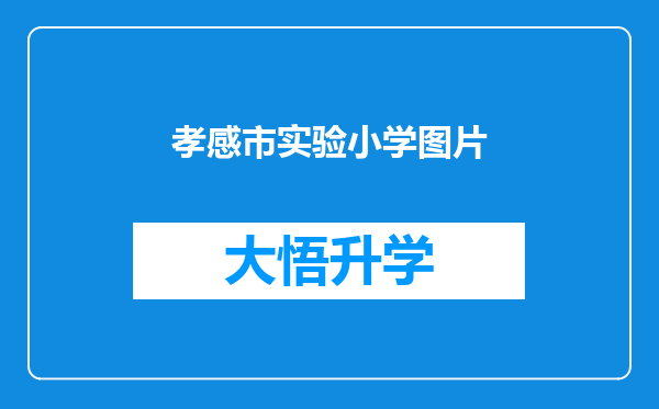 孝感市实验小学图片