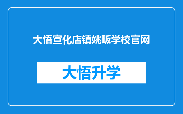 大悟宣化店镇姚畈学校官网