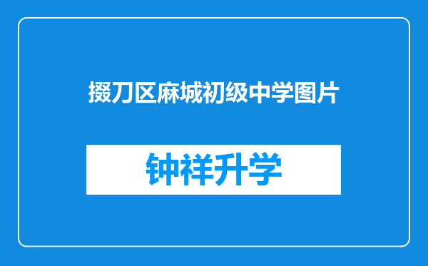 掇刀区麻城初级中学图片